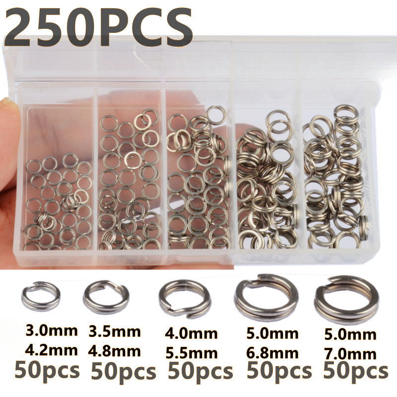 Fishing Equipment Tackle - 250Pcs 5 Sizes High Strength Large