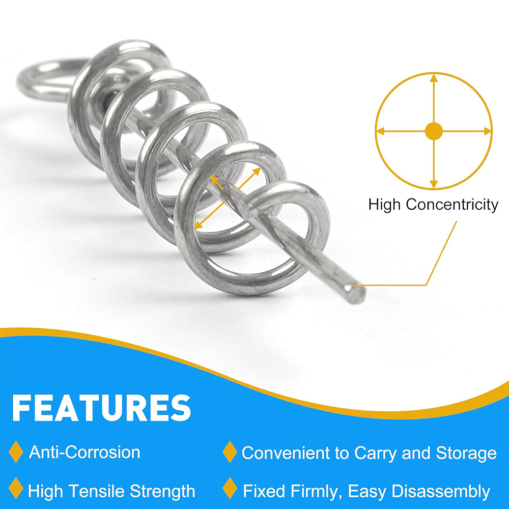 50Pcs Spring Twist Lock Fishin - Fishing Equipment Tackle ulasan dan harga